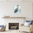 thumbnail image 2 of Stupell Industries Coastal Heron Portrait Animals & Insects Painting White Framed Art Print Wall Art, 24 x 30, 2 of 8