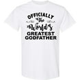 thumbnail image 3 of Inktastic Officially the World's Greatest Godfather T-Shirt, 3 of 5