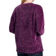 thumbnail image 2 of Seven7 Chenille Pullover Sweater In Blackberry Wine, XXL, 2 of 2