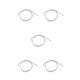 thumbnail image 1 of Sonducket Correa para gafas, cadena colgante única para gafas, estilo Simple, cuerda para gafas, accesorio de moda, cadenas de fijación para Rosado 5Conjunto, 1 of 6
