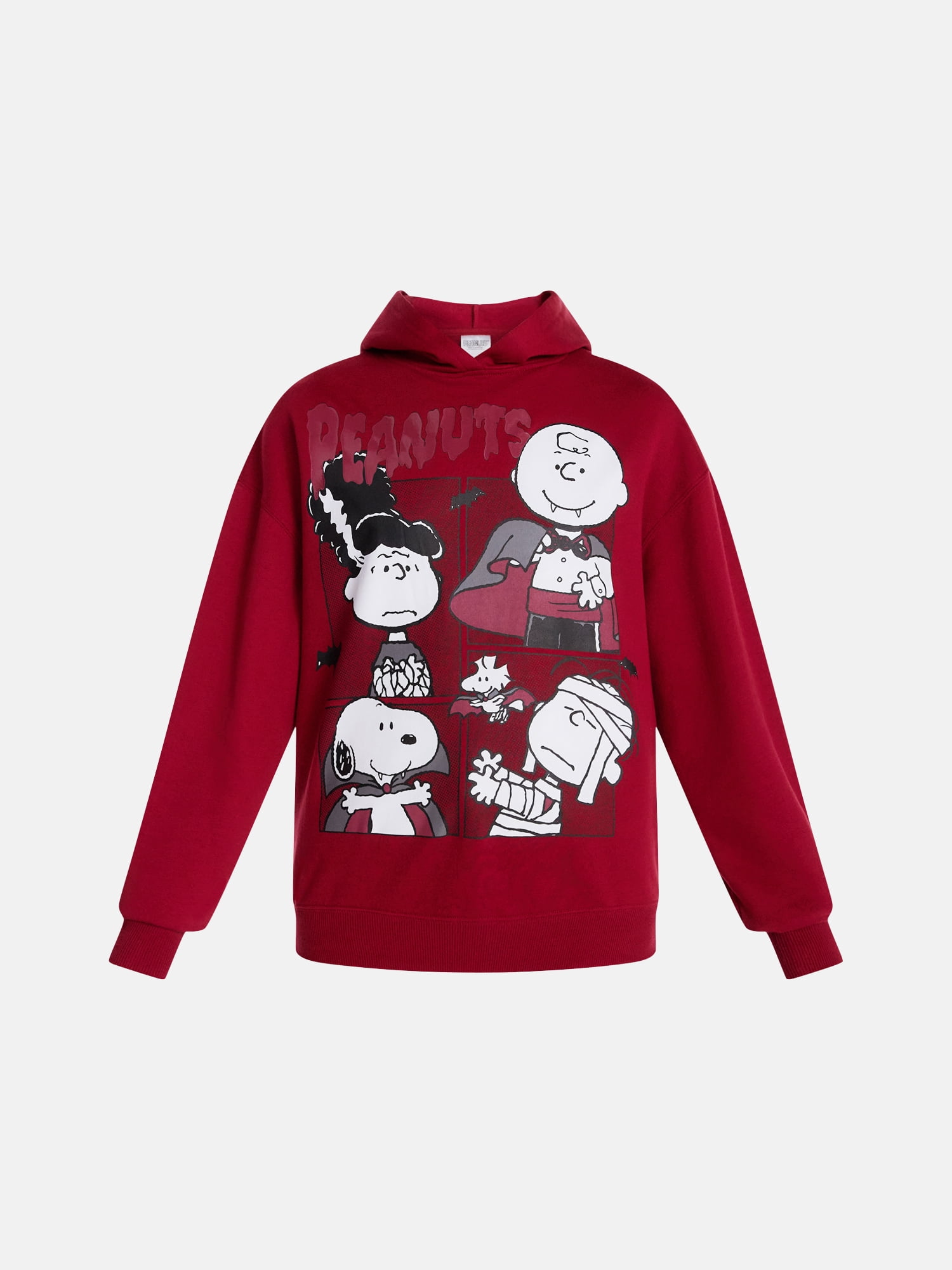Peanuts Women's Halloween Graphic Fleece Hoodie with Long Sleeves, Sizes XXS-XXL