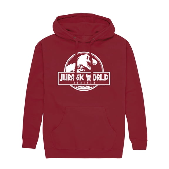 Jurassic World: Rebirth - Logo White - Men's Fleece Hoodie Sweatshirt