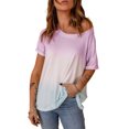 thumbnail image 4 of ABPHQTO Camiseta Ombre Perfect Fade púrpura para mujer, 4 of 5