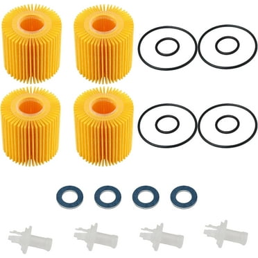 4 Engine Oil Filters Fit for Toyota Camry Sienna Tacoma Lexus Replace#: 04152YZZA1 04152-YZZG1