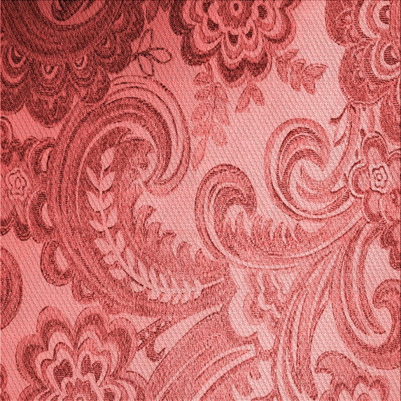 Ahgly Company Indoor Square Patterned Love Red Area Rugs, 6' Square