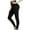 Black, variant on Thick Fleece Lined Leggings for Women Tummy Control High Waisted Workout Thermal Warm Soft Yoga Pants for Cold Winter White XL