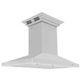 thumbnail image 4 of 48" ZLINE CrownSound Ducted Vent Island Mount Range Hood in Stainless Steel with Built-in Bluetooth Speakers (GL2iCRN-BT-48), 4 of 5