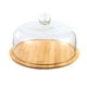 thumbnail image 1 of Plato transparente para postre, pastel, bandeja de almacenamiento de cocina, bandeja para pastel, soporte redondo de porcelana, no S, 1 of 9