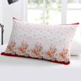 thumbnail image 5 of Red Coastal Shell Throw Pillow Cover 24 x 36 Inch Decorative Pillow Cover Nautical Seahorse Coral Stripes Lumbar Pillowcase Seasonal Rectangle Cushion Case for Couch Sofa Bed Living Room, 5 of 7