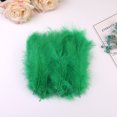 thumbnail image 1 of Namzi 200Pcs Fluffy Feathers 3.9-5.9Inch for Crafts Making Wedding Party Decoration-Green, 1 of 5