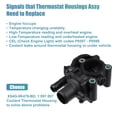 thumbnail image 6 of Unique Bargains XS4G9K478BB Engine Coolant Thermostat Housing Assembly for Ford Maverick 2001-2020 XS4G-9K478-BD, 6 of 6
