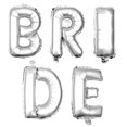 thumbnail image 5 of Non-Floating Bride Letter Balloons Bridal Shower Bachelorette Party Decorations Small 13 Inch (Silver), 5 of 5