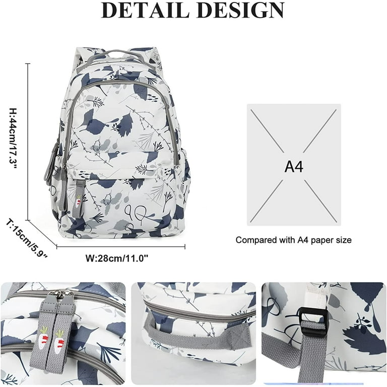 School Backpack for Women Men,Waterproof Bookbag for College Students Small  Cute Backpacks for Boy Girls Teens Fits 15.6Inch Notebook Light Green