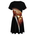 thumbnail image 5 of Halloween Women's Dress Short Sleeve Summer Sundress Summer Women Clothes, 5 of 7