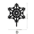 thumbnail image 3 of SDJMa Christmas Snowflake Stereo Garden Stake Outdoor Holiday Courtyard Decoration , Black, 3 of 9