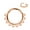 Rose Gold, variant on 16g Septum Jewelry 16 gauge Septum Rings for Women Gold Plated Surgical Steel Septum Hoop 8mm Spike Daith Piercing Jewelry