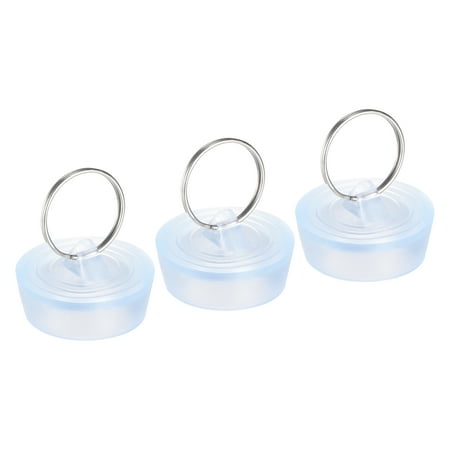 

Uxcell Rubber Sink Plug Clear Drain Stopper Fit 1-5/16 to 1-11/32 Drain for Bathtub Kitchen and Bathroom 3 Pack