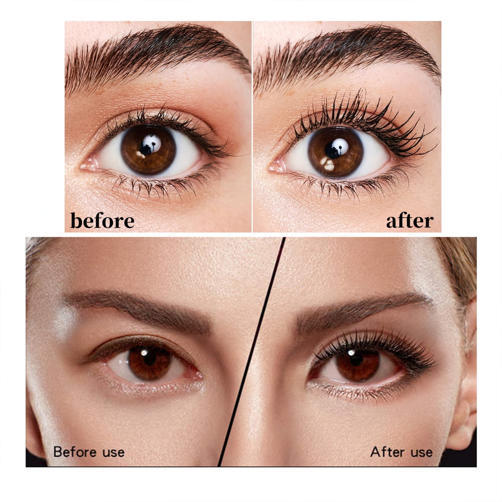 2026 New 7D Mascara Fiber Lashes Waterproof – Advanced Black Colossal Mascara, Thickening & Lengthening, Defined Curl, Smudge-Proof, Quick-Drying (2PCS)