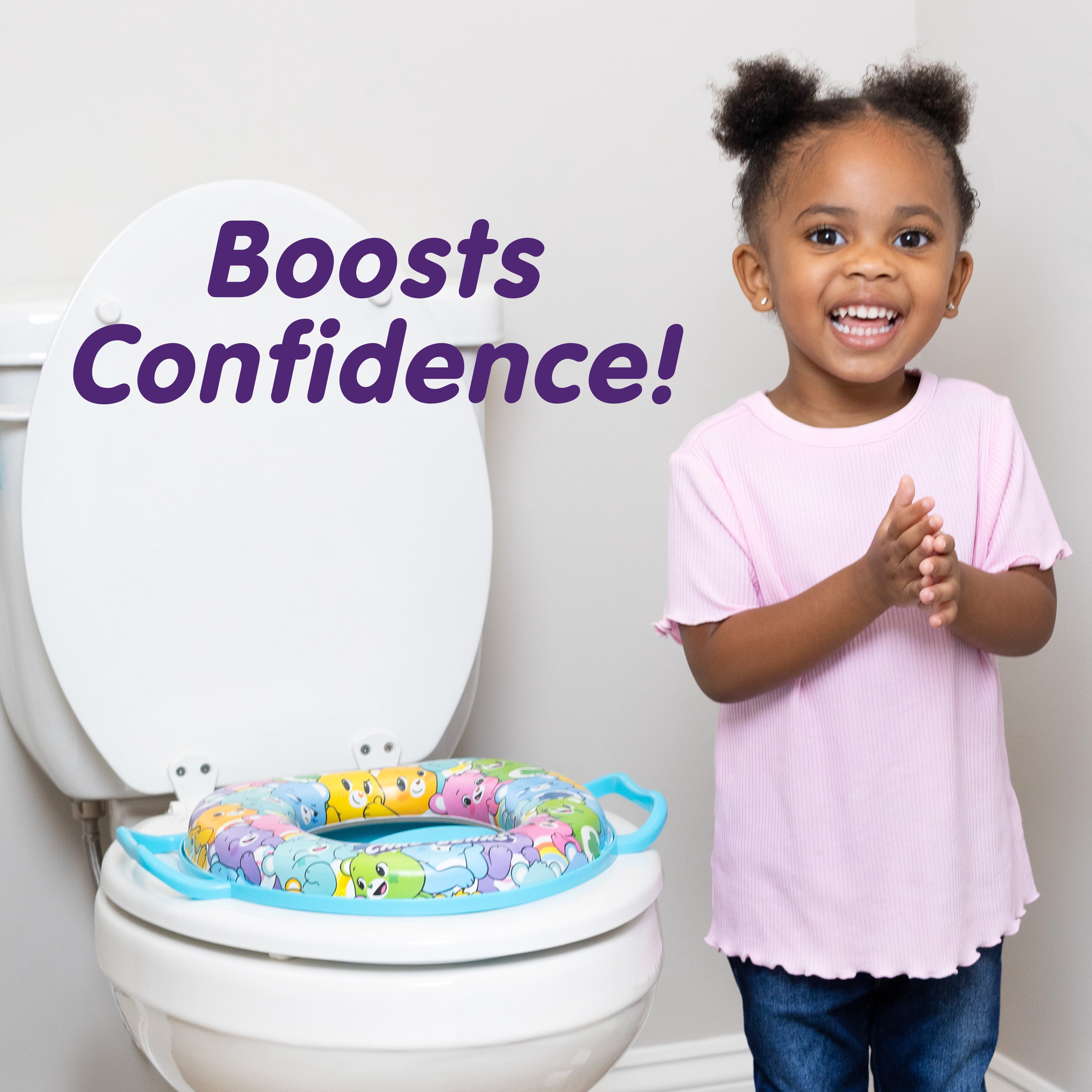 Care Bears Potty Seat with Storage Hook and Splash Guard