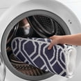 thumbnail image 4 of Mainstays 17 in. x 36 in. Cushioned Bathtub Mat, Navy Fretwork Pattern, 4 of 9