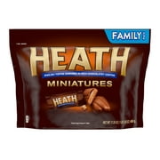 Heath Miniatures Chocolatey English Toffee Candy, Family Pack 17.25 oz