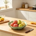 thumbnail image 5 of Flower Shaped Plastic Serving Bowl, Multi Use Fruit Candy Snack Tray, Cute Dessert Display for Home Office Coffee Table, Party Serving Platter​, Green, 5 of 6