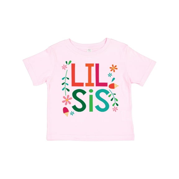 Inktastic Lil Sis Girls Sister Announcement Girls Toddler T-Shirt