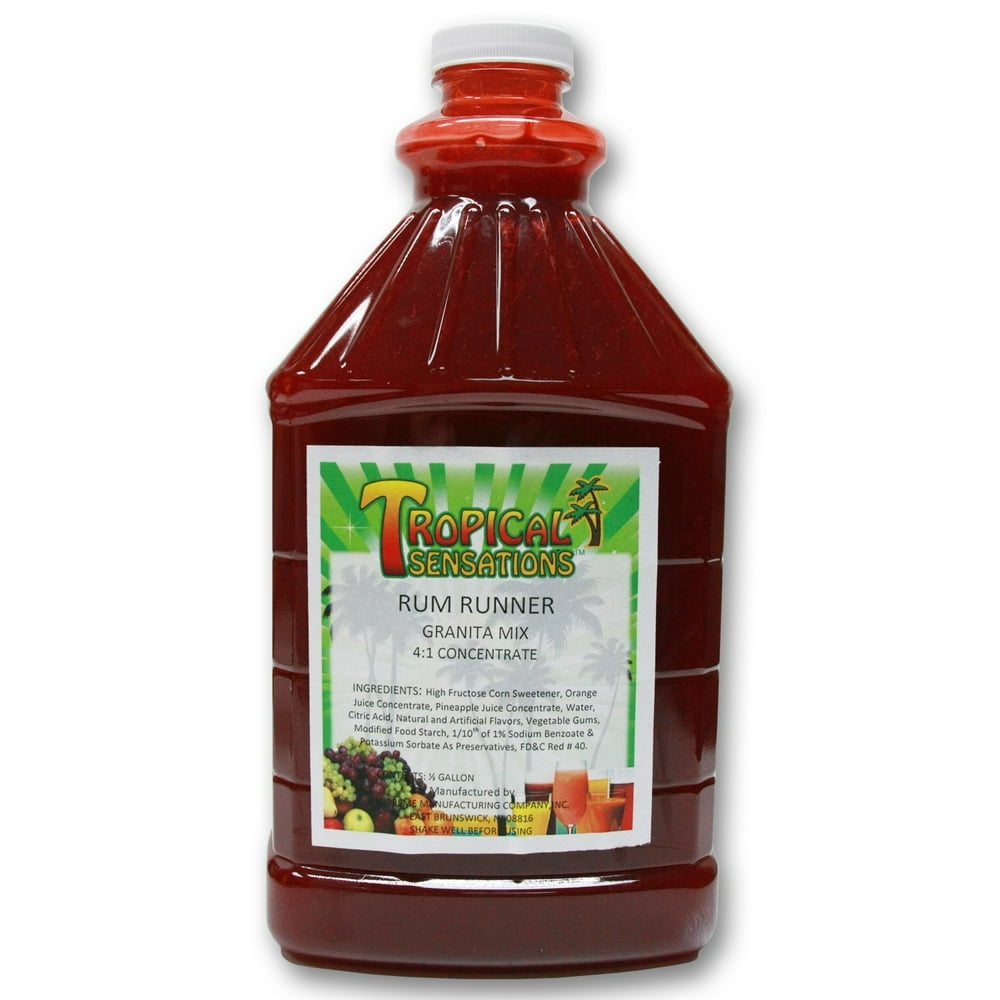 Rum Runner Frozen Drink Mix, Tropical Sensations, 1 bottle (64 oz.)