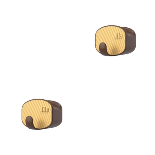 Wosthever Gancho para colgar en la pared Soporte para almacenamiento de ropa Perchero para bolso Colgador para puerta Estante trasero Sala de Marron oscuro 2piezas
