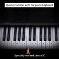 thumbnail image 3 of Piano Stickers Black&White for Keyboard Piano Keys Removable Clear for 37/49/54/61/88 Keyboards perfect piano learning tool gift for kids and beginner, 3 of 9