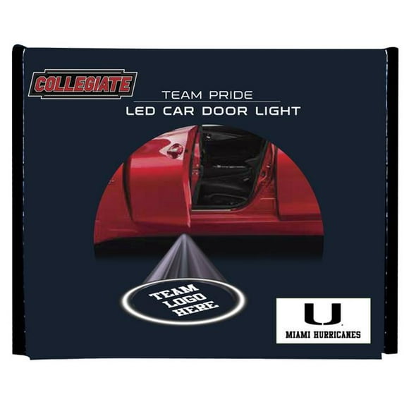 Sporticulture CARDLMI Miami Hurricanes LED Car Door Light