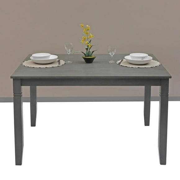 K-Living Solid Wood Nellie Dining Table in Grey