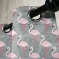 thumbnail image 2 of Ambesonne Flamingo Grommet Curtain Single Panel, Tree Leaves Wildlife, 50"x60", Grey Rose Pink, 2 of 5