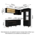 thumbnail image 3 of Cocina Integral Completa Modular Madesa Reims 402cm Negro 03, 3 of 10