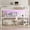 Off White, variant on Harper & Bright Designs Twin XL Size Metal Loft Bed with Desk, Loft Bed Frame with Power Outlet and LED Lighted for Boys and Girls, Black