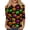 Earthy Yellow, variant on Halloween Shirts for Women, Funny Pumpkin Printed 3/4 Length Sleeve Tops Halloween Costumes Casual Loose Crewneck Tunic Tops