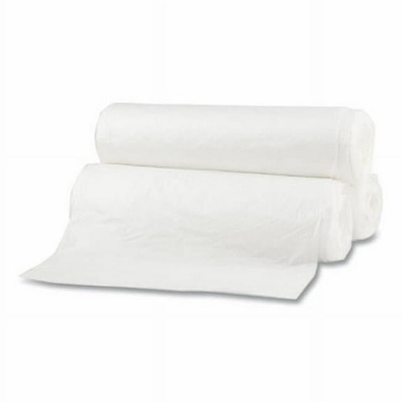 Repro Low-Density Can Liners, 30 Gal, 0.62 Mil, 30 X 36, White, 10 Bags/roll, 20 Rolls/carton | Bundle of 5 Cartons