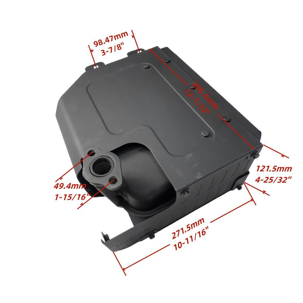 POWER PRODUCTS Muffler Assembly with Exhaust Pipe, Gasket and Bolts Compatible Replacement for PREDATOR Open Frame Inverter Generators 8750W Surge / 7000W Running (SKU# 71340, 59190)