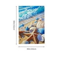 thumbnail image 3 of ZFLMY Home Wall Tapestry Art Shells Starfish Beach Print 60x50 40*60in, 3 of 6