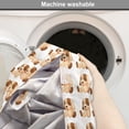 thumbnail image 6 of Dog Lover Dog Crate Cover, Stuffed Toy Design Plaything Digitally Composed Animal Sitting Position, Easy to Use Pet Kennel Cover for Medium Large Dogs, 35" x 23" x 27", Beige Brown, by Ambesonne, 6 of 6