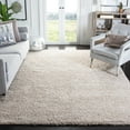thumbnail image 2 of SAFAVIEH California Plush Solid Shag Area Rug, Beige, 10' x 10' Square, 2 of 15