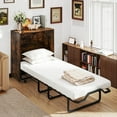 thumbnail image 4 of Costway Lit Escamotable Format Couchette avec Rangement Armoire Escamotable Roulante avec Lit Pliable, 4 of 10