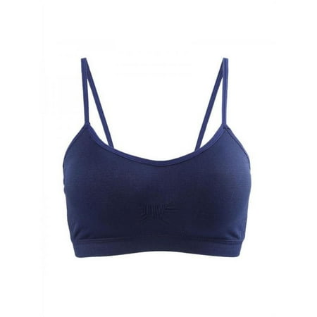 

Women Sports Bra Wire Free Spaghetti Straps Contour T Shirt Bras Soft Comfy Padded Workout Bralette for Push Up Yoga Fitness Bras Breathable Adjustable Tops Full Cups