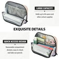 thumbnail image 5 of Standing Pencil Case with Base Large Capacity Stationery Pouch Pen Bag with Zipper for Women Men Pastel Beautiful Cat, 5 of 7