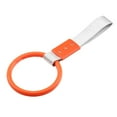thumbnail image 1 of BUYISI Circle Shaped Car Handle Strap Drift Charm Rear Bumper Decor Subway Bus Handle Silver+Orange, 1 of 7