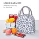 thumbnail image 5 of Fotbe Dark Blue Snowflakes Bolsa de Almuerzo con Estampado, Lonchera Aislada, Contenedor de Comida Reutilizable Tipo Cooler a Prueba de Fugas, 5 of 6