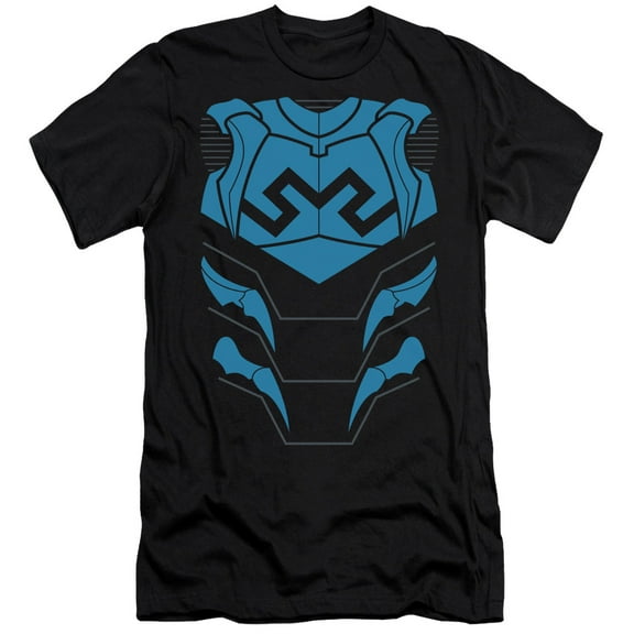 JLA Justice League Blue Beetle S/S Adult 30/1 T-Shirt Black
