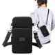 thumbnail image 5 of Mochila cruzada, mochila con orificio para auriculares, correa con orificio para auriculares, bolso de pecho multiusos, mochila de senderismo, portátil y plegable, de nailon resistente,, 5 of 7