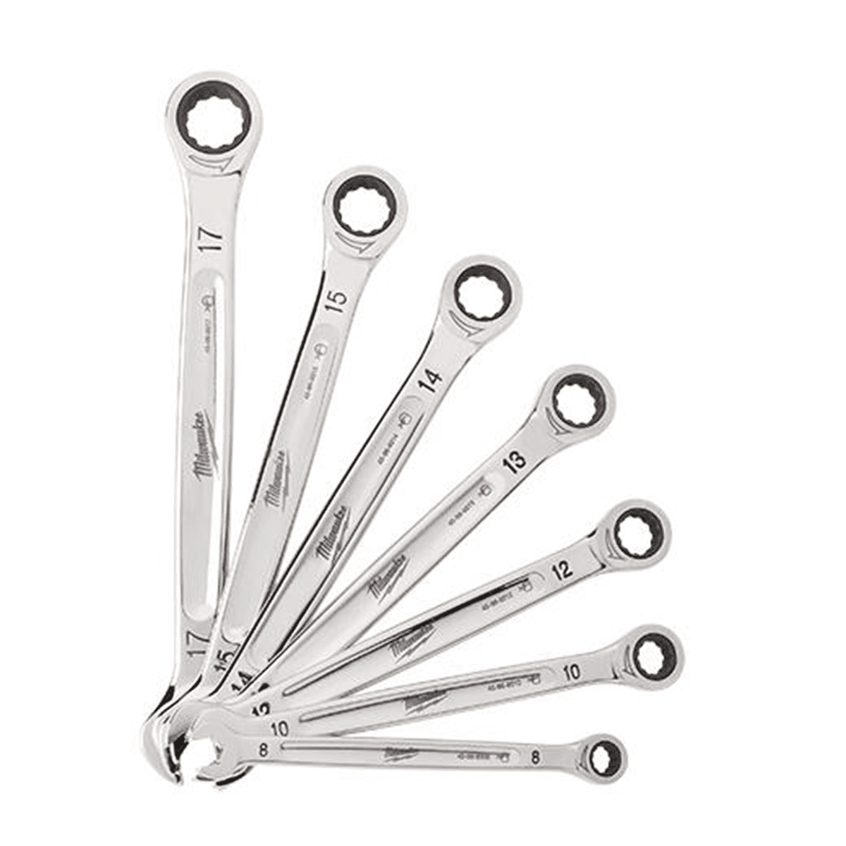 Milwaukee Tool 7pc Ratcheting Combination Wrench Set - Metric