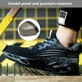 thumbnail image 4 of Safety Trainers Men Steel Toe Cap Trainers Women Lightweight Safety Shoes Puncture Proof Industrial Work Shoes Comfortable, 4 of 9